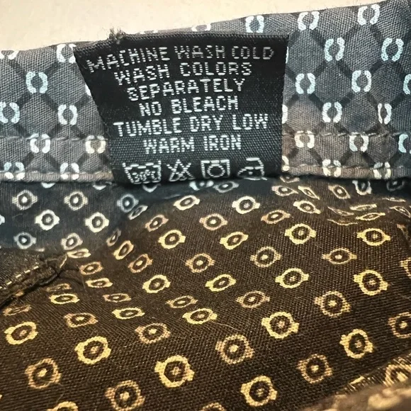 English Laundry Geometric Button-Down Shirt Medium - Picture 7 of 11